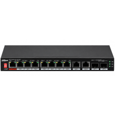 DH-PFS3210-8ET2GF-96 10-портовый неуправляемый коммутатор PoE