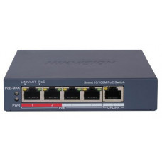 Hikvision DS-3E1106P-EI/M Коммутатор 4-портовый PoE