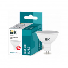 LLE-MR16-5-230-40-GU5 IEK Лампа светодиодная MR16 софит 5Вт 230В 4000К GU5.3 IEK