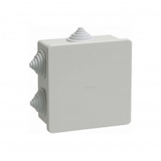UKO11-085-085-040-K41-44 IEK Коробка распаячная КМ41235 для о/п 85х85х40мм IP44 (RAL 7035, 6 гермовводов) IEK