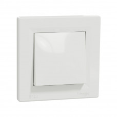 Выключатель одноклавишный SE EPH0100221 Asfora 10AX IP44 в сборе быстрозажим. клеммы белый Выключатель одноклавишный SE EPH0100221 Asfora 10AX IP44 в сборе быстрозажим. клеммы белый