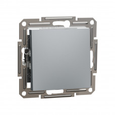 Выключатель 1 клавишный SE EPH0400162 Asfora проходной механизм сталь Выключатель 1 клавишный SE EPH0400162 Asfora проходной механизм сталь