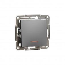 Выключатель одноклавишный SE EPH0700171 Asfora самовозвратный 10A антрацит Выключатель одноклавишный SE EPH0700171 Asfora самовозвратный 10A антрацит