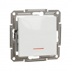 Выключатель одноклавшный SE EPH1470121 Asfora 10АХ механизм с подсветкой белый Выключатель одноклавшный SE EPH1470121 Asfora 10АХ механизм с подсветкой белый