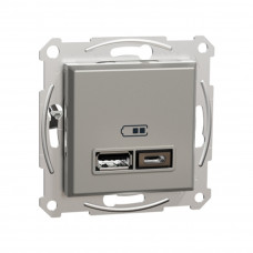 Розетка USB SE EPH2700369 Asfora A+С 2,4А механизм бронза Розетка USB SE EPH2700369 Asfora A+С 2,4А механизм бронза