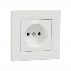 Розетка без заземления SE EPH3000121 Asfora 16А в сборе винт. клеммы белый Розетка без заземления SE EPH3000121 Asfora 16А в сборе винт. клеммы белый