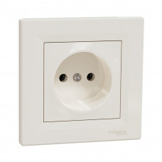Розетка без заземления SE EPH3000123 Asfora 16А в сборе винт. клеммы кремовый Розетка без заземления SE EPH3000123 Asfora 16А в сборе винт. клеммы кремовый