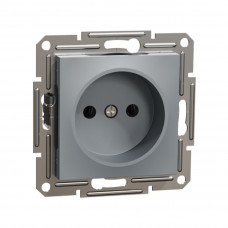 Розетка SE EPH3000162 Asfora без заземления 16А механизм винтовой сталь Розетка SE EPH3000162 Asfora без заземления 16А механизм винтовой сталь