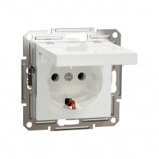 Розетка с заземлением SE EPH3170121 Asfora 16А с крышкой механизм винт. клеммы белый Розетка с заземлением SE EPH3170121 Asfora 16А с крышкой механизм винт. клеммы белый