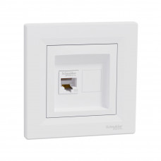 Розетка компьютерная SE EPH4300121 Asfora RJ45 кат. 5e в сборе белый Розетка компьютерная SE EPH4300121 Asfora RJ45 кат. 5e в сборе белый