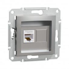 Розетка компьютерная SE EPH4300161 Asfora RJ45 кат.5e механизм алюминий Розетка компьютерная SE EPH4300161 Asfora RJ45 кат.5e механизм алюминий
