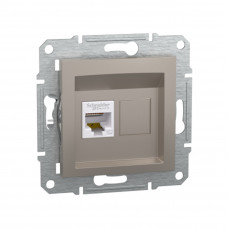 Розетка компьютерная SE EPH4300169 Asfora RJ45 кат.5e механизм бронза Розетка компьютерная SE EPH4300169 Asfora RJ45 кат.5e механизм бронза