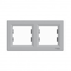 Рамка горизонтальная SE EPH5800261 Asfora 2 постовая алюминий
