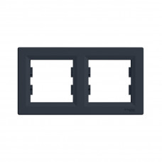 Рамка горизонтальная SE EPH5800271 Asfora 2 постовая антрацит