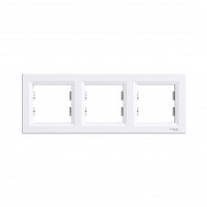 Рамка горизонтальная SE EPH5800321 Asfora 3 постовая белый