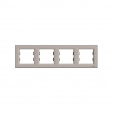 Рамка горизонтальная SE EPH5800469 Asfora 4 постовая бронза