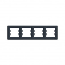 Рамка горизонтальная SE EPH5800471 Asfora 4 постовая антрацит