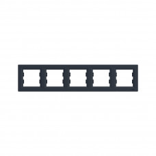 Рамка горизонтальная SE EPH5800571 Asfora 5 постовая антрацит