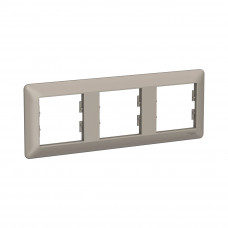 Рамка горизонтальная SE EPH5805369 Asfora EM 3 постовая бронза Рамка горизонтальная SE EPH5805369 Asfora EM 3 постовая бронза