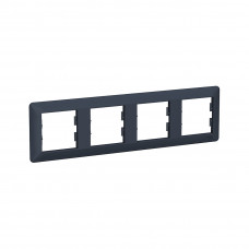 Рамка горизонтальная SE EPH5805471 Asfora EM 4 постовая антрацит Рамка горизонтальная SE EPH5805471 Asfora EM 4 постовая антрацит