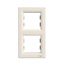 Рамка вертикальная SE EPH5810223 Asfora 2 постовая кремовый