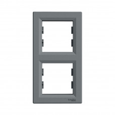 Рамка вертикальная SE EPH5810262 Asfora 2 постовая сталь