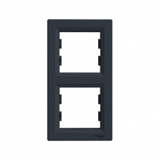 Рамка вертикальная SE EPH5810271 Asfora 2 постовая антрацит