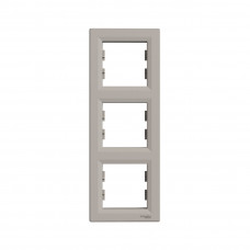 Рамка вертикальная SE EPH5810369 Asfora 3 постовая бронза