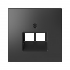 Центральная накладка MERTEN MTN4522-6034 D-Life для двойной розетки RJ45 антрацит