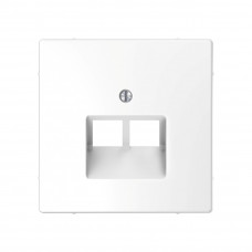 Центральная накладка MERTEN MTN4522-6035 D-Life для розетки 2-ой RJ45 белый лотос