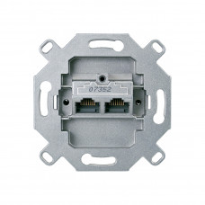 Компьютерная розетка RJ45 мех-м MERTEN MTN465706 х2 8/8 кат. 6