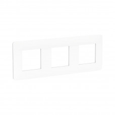 Рамка SE NU200618 Unica Studio 3 постовая белый