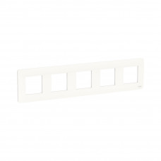 Рамка SE NU201018 Unica Studio 5 постовая белый
