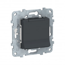 Розетка с заземлением SE NU503754TA Unica New с/штор с/кр IP40 антрацит Розетка с заземлением SE NU503754TA Unica New с/штор с/кр IP40 антрацит