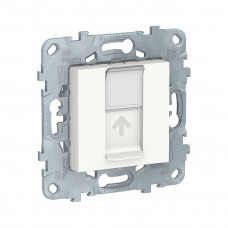 Розетка RJ45 SE NU541518 Unica New одиночная категория 6 UTP белый Розетка RJ45 SE NU541518 Unica New одиночная категория 6 UTP белый