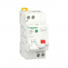 Дифференциальный автоматический выключатель SE АВДТ 1P+N С 25А 6 kA 30мА АС Дифференциальный автоматический выключатель SE АВДТ 1P+N С 25А 6 kA 30мА АС