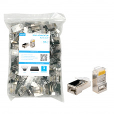 RJ45-3UF EVO Коннектор FTP 3U (100 штук в упаковке)