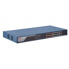 Hikvision DS-3E1318P-EI (B) Коммутатор 16-портовый PoE
