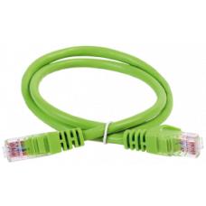 ITK Коммутационный шнур (патч-корд) кат.6 UTP PVC 2м зеленый