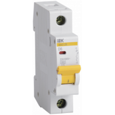 MVA20-1-006-D IEK Выключатель автоматический ВА47-29 1Р 6А 4,5кА D IEK MVA20-1-006-D IEK Выключатель автоматический ВА47-29 1Р 6А 4,5кА D IEK