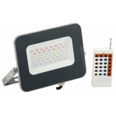 LPDO7RGB-01-30-K03 IEK Прожектор светодиодный СДО 07-30RGB multicolor IP65 серый IEK