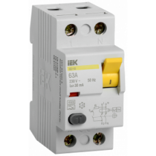 MDV11-2-063-030 IEK Выключатель дифференциальный (УЗО) ВД1-63 2Р 63А 30мА тип А