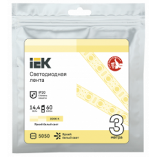 LSR2-1-060-20-3-03 IEK Лента светодиодная 3м LSR-5050WW60-14,4-IP20-12В IEK