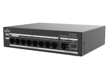 Uniview 8-портовый PoE коммутатор