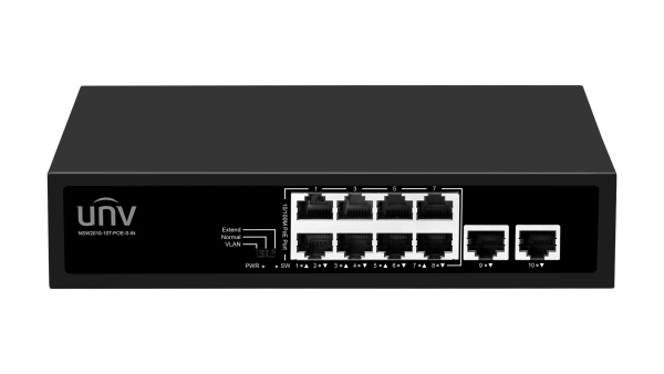 Uniview 8-ми портовый PoE коммутатор