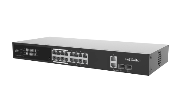 Uniview 17-ти портовый PoE коммутатор