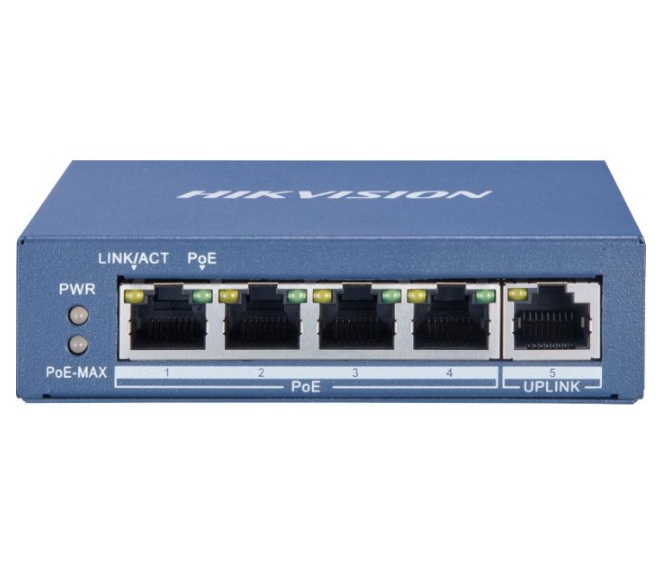 Hikvision Коммутатор Hikvision DS-3E0505P-E(B)