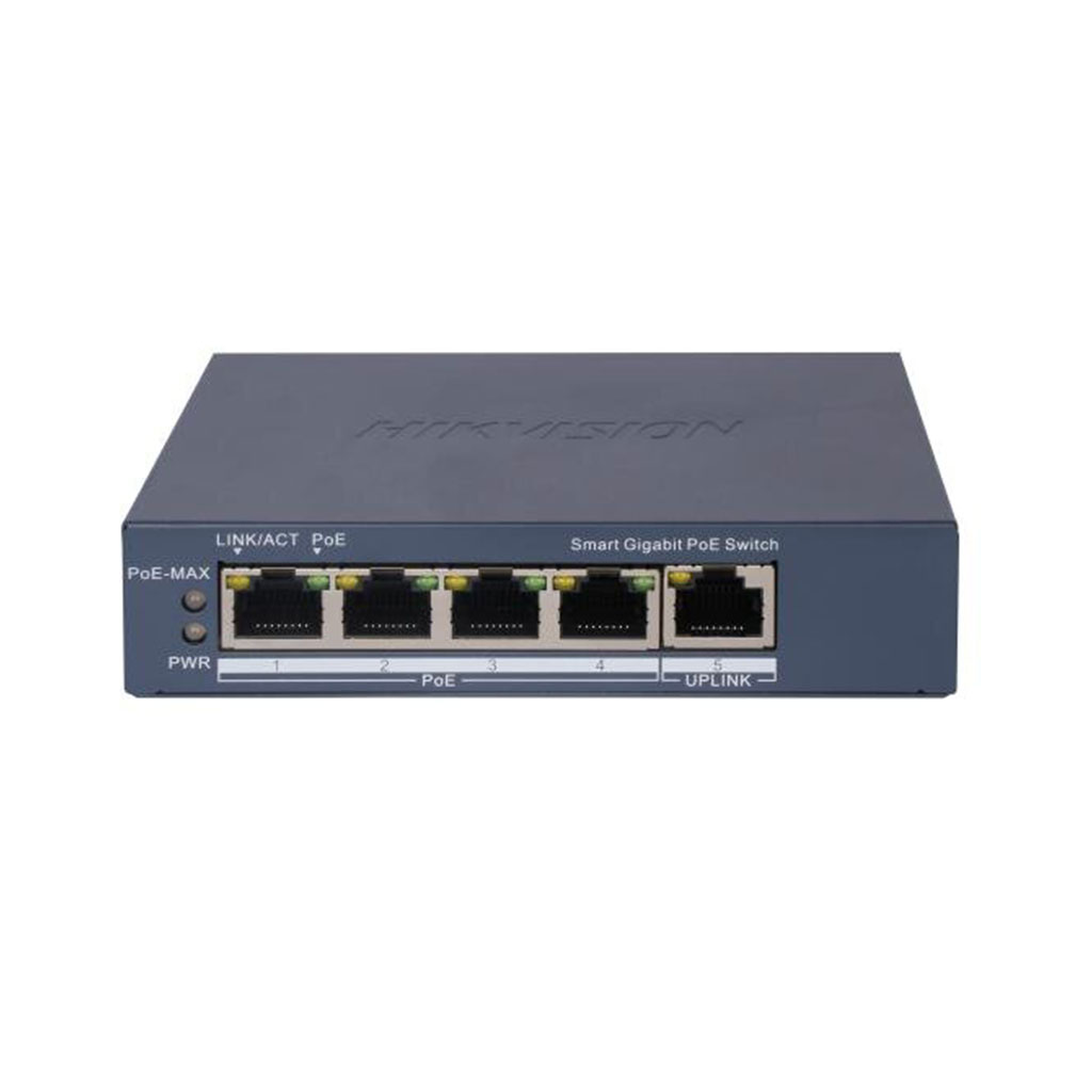 Hikvision Коммутатор 4-портовый PoE