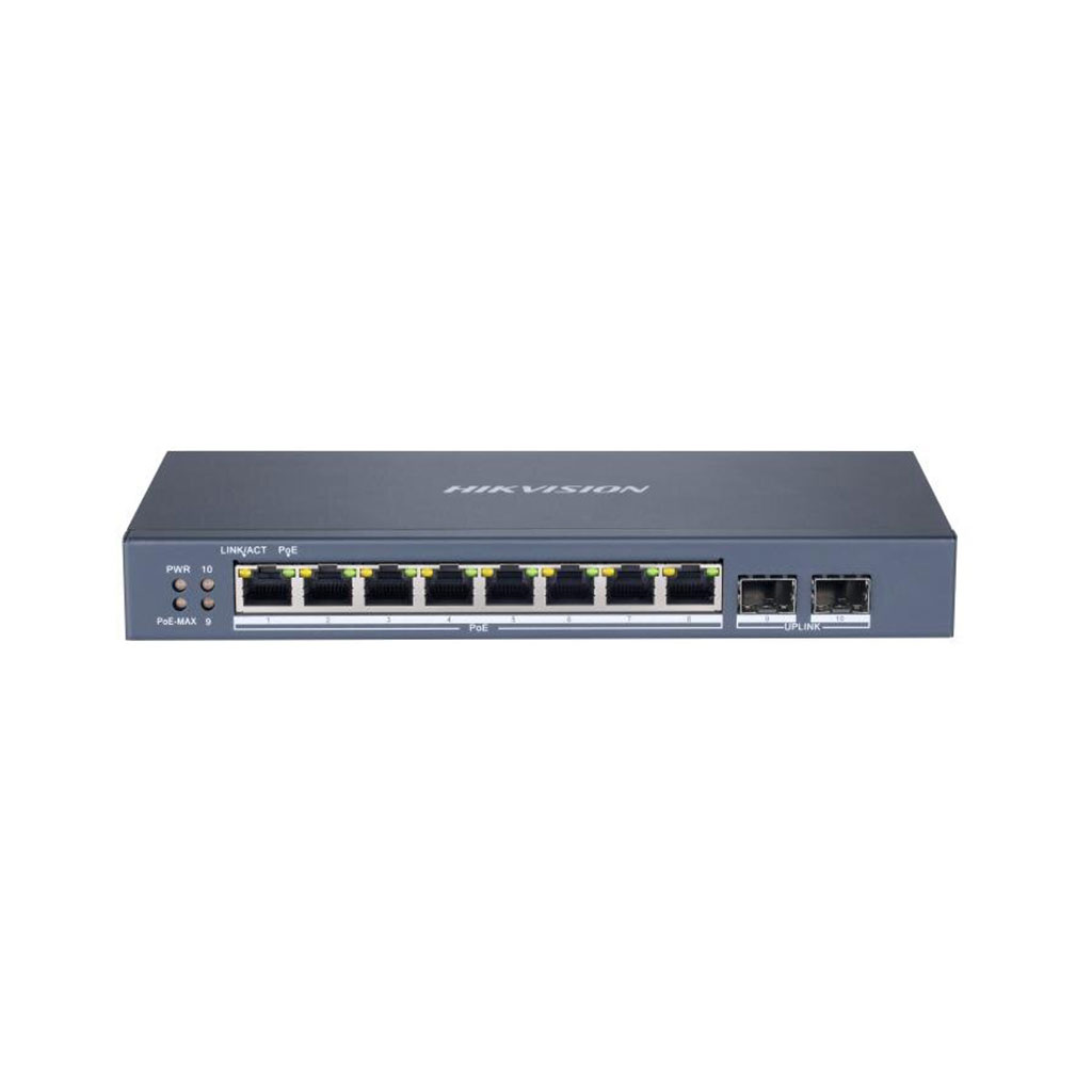Hikvision Коммутатор 8-портовый PoE