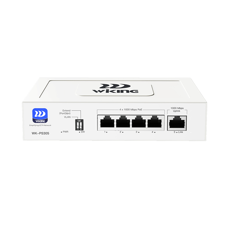 Wi-Tek (Wiking series) 4-портовый Gigabit PoE коммутатор